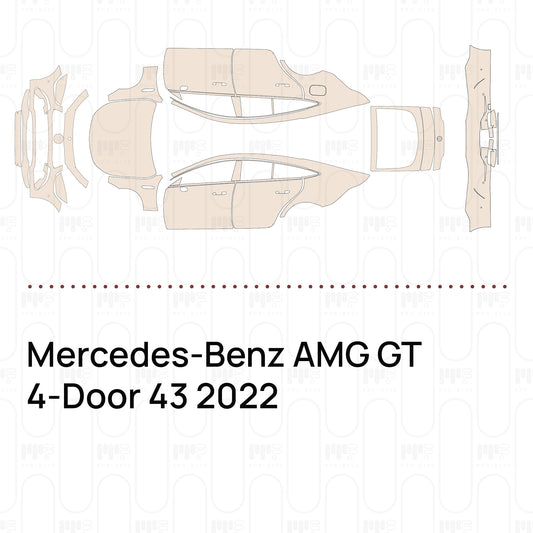 Pre-Cut PPF Mercedes-Benz AMG GT 4-Door 43 2022
