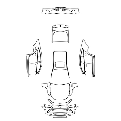 Pre-Cut PPF Mercedes-Benz AMG GT 4-Door 53 2021 - PPF-Kits