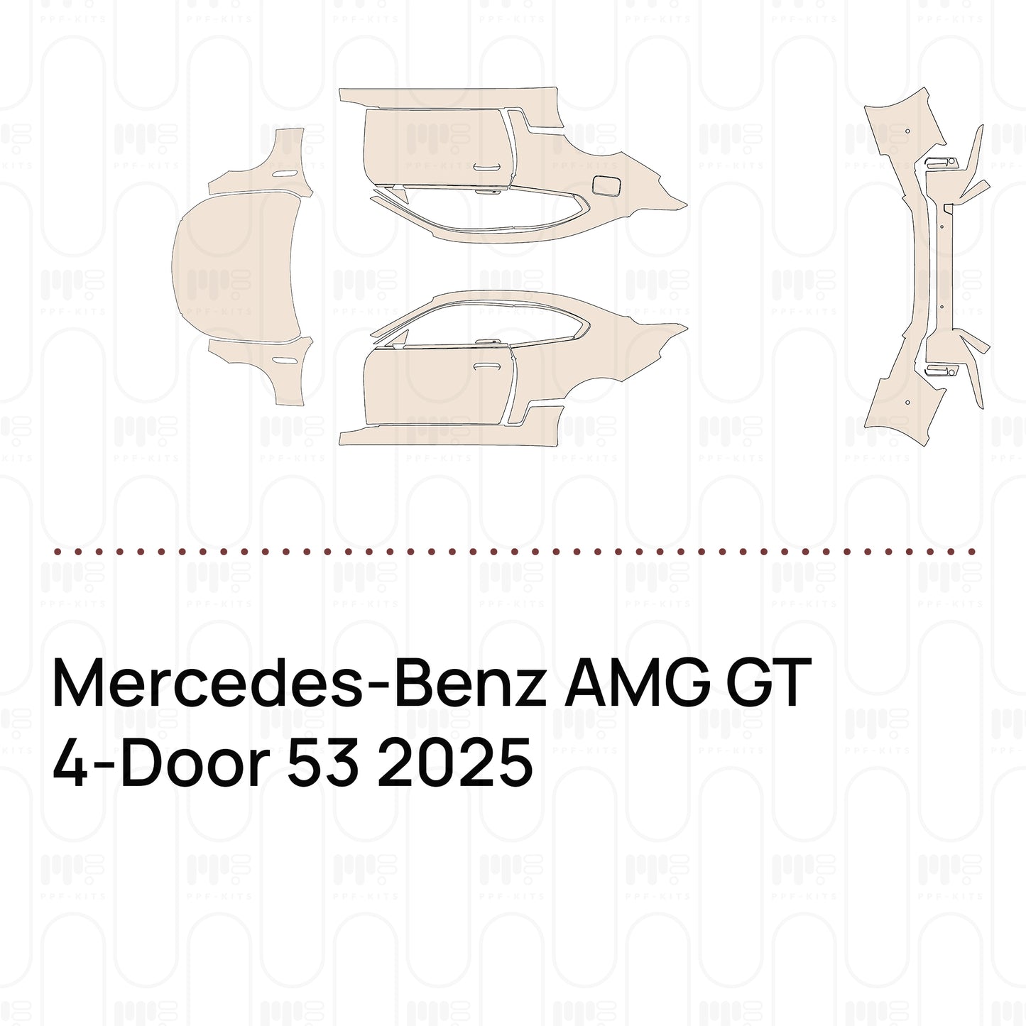 Pre-Cut PPF Mercedes-Benz AMG GT 4-Door 53 2025