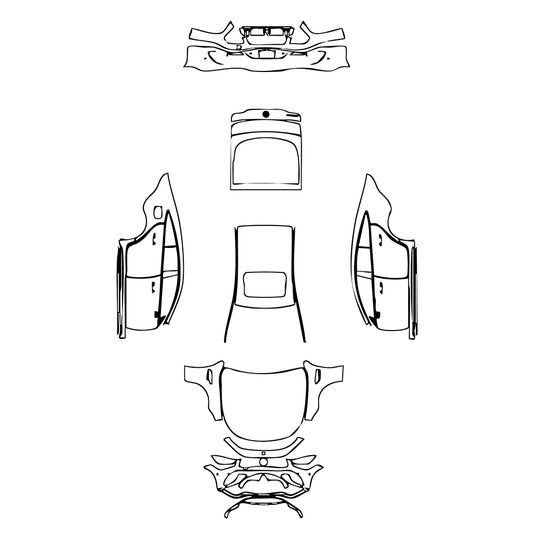 Pre-Cut PPF Mercedes-Benz AMG GT 4-Door 63 2021 - PPF-Kits