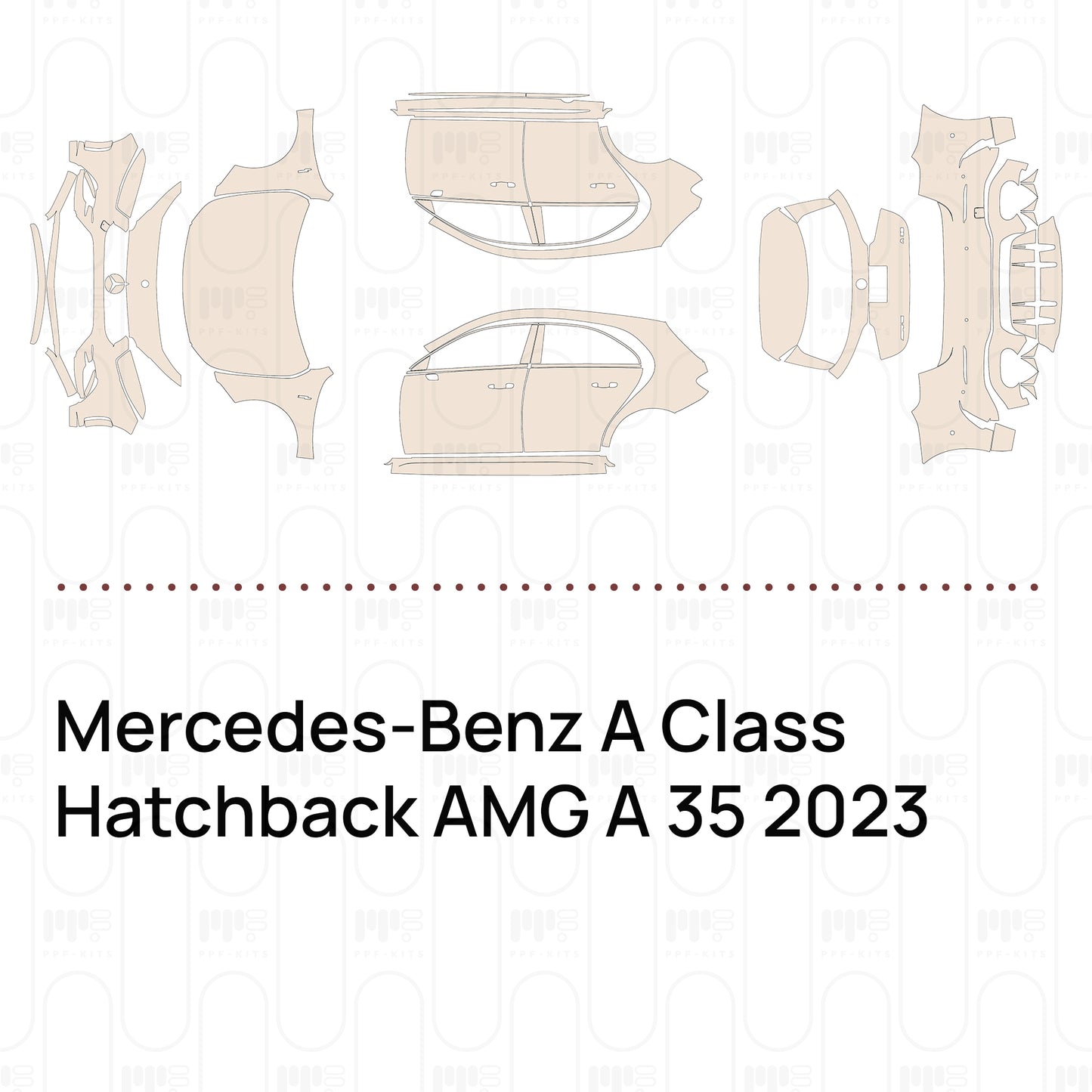 Pre-Cut PPF Mercedes-Benz A Class Hatchback AMG A 35 2023