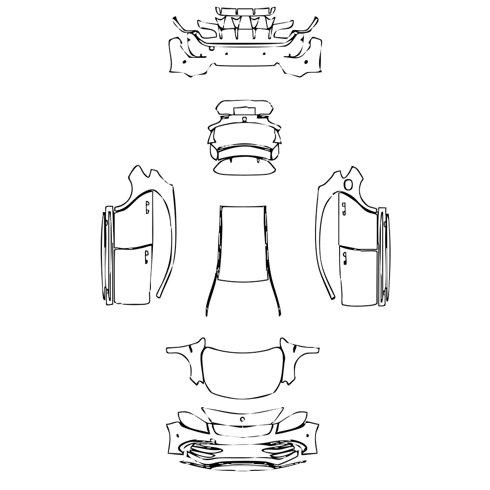 Pre-Cut PPF Mercedes-Benz A Class Hatchback AMG A 45 2016 - PPF-Kits