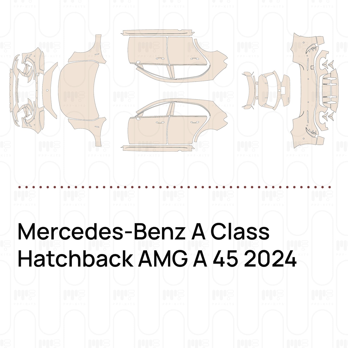 Pre-Cut PPF Mercedes-Benz A Class Hatchback AMG A 45 2024