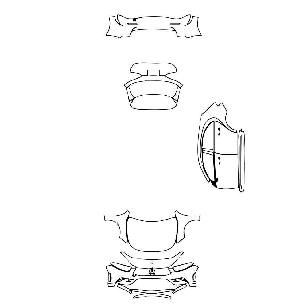 Pre-Cut PPF Mercedes-Benz A Class Hatchback AMG Line 2020 - PPF-Kits