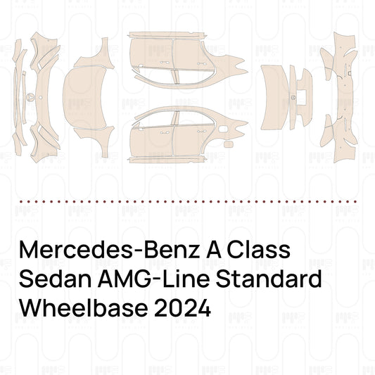 Pre-Cut PPF Mercedes-Benz A Class Sedan AMG-Line Standard Wheelbase 2024