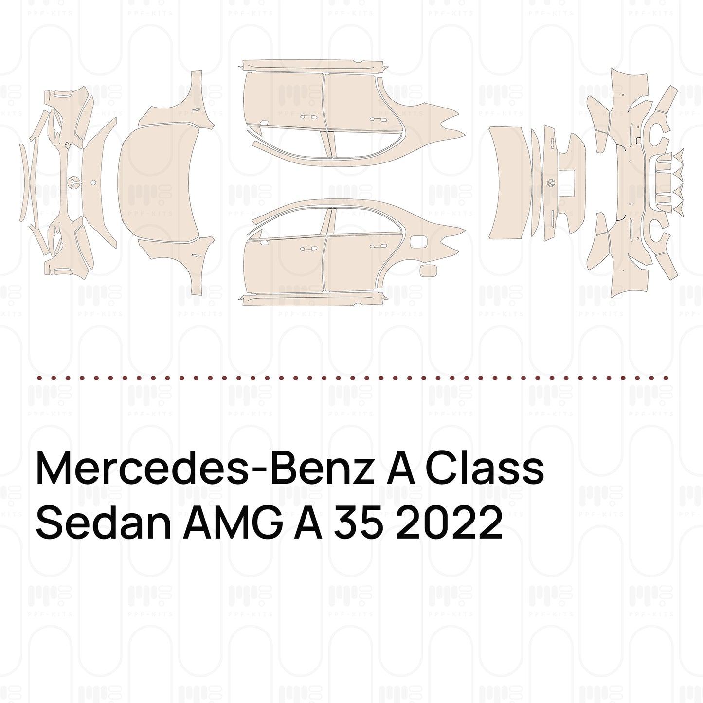 Pre-Cut PPF Mercedes-Benz A Class Sedan AMG A 35 2022