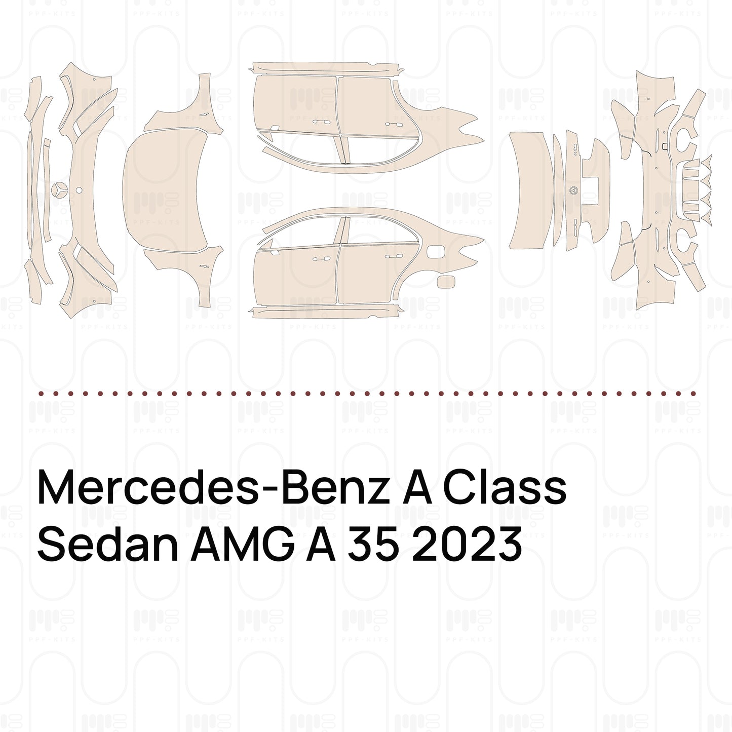 Pre-Cut PPF Mercedes-Benz A Class Sedan AMG A 35 2023