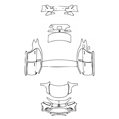 Pre-Cut PPF Mercedes-Benz A Class Sedan AMG Line Extended Wheelbase (Chinese only) 2019 - PPF-Kits
