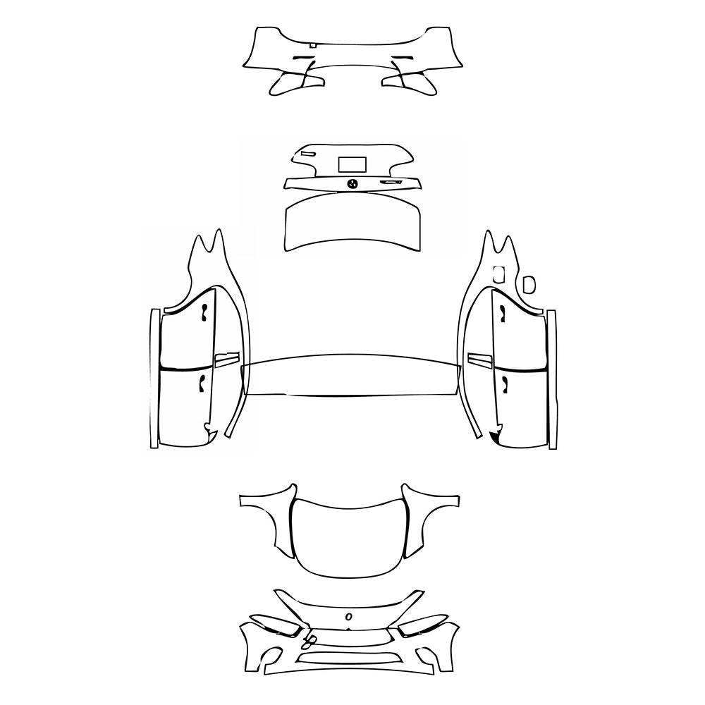 Pre-Cut PPF Mercedes-Benz A Class Sedan Base Extended Wheelbase (Chinese only) 2019 - PPF-Kits