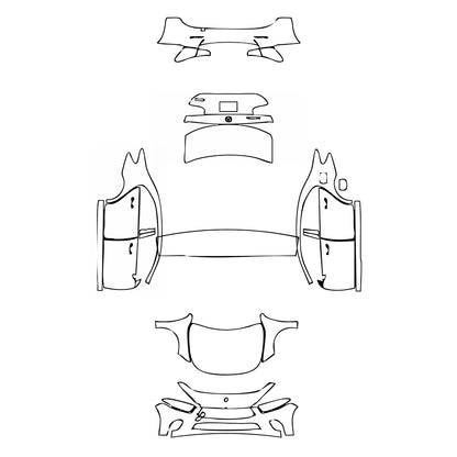 Pre-Cut PPF Mercedes-Benz A Class Sedan Base Extended Wheelbase (Chinese only) 2020 - PPF-Kits