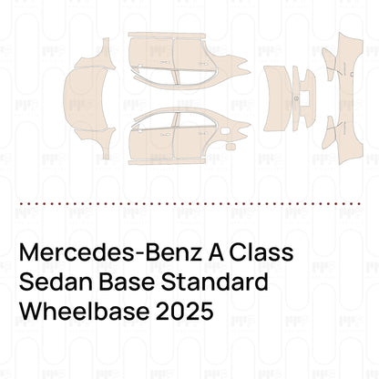 Pre-Cut PPF Mercedes-Benz A Class Sedan Base Standard Wheelbase 2025