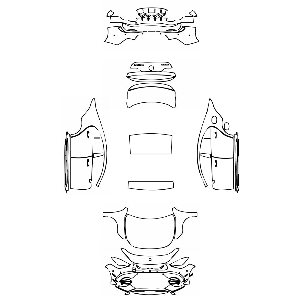 Pre-Cut PPF Mercedes-Benz CLA Coupe AMG CLA 45S 2021 - PPF-Kits