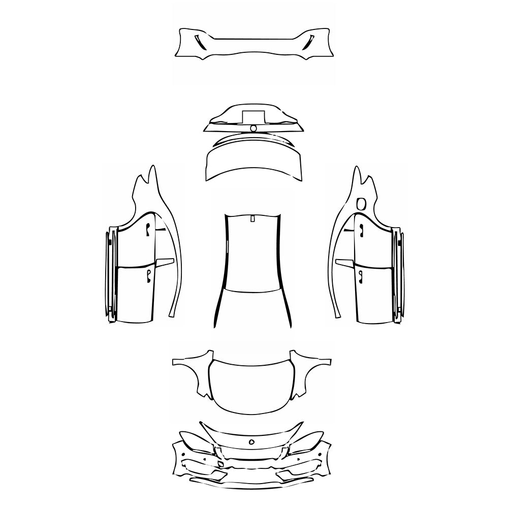 Pre-Cut PPF Mercedes-Benz CLA Coupe AMG CLA 45 2016 - PPF-Kits