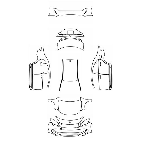 Pre-Cut PPF Mercedes-Benz CLA Coupe AMG CLA 45 2019 - PPF-Kits