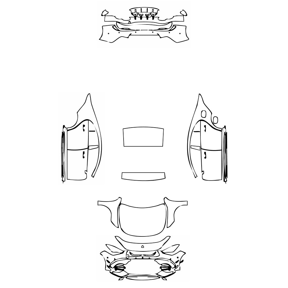 Pre-Cut PPF Mercedes-Benz CLA Coupe AMG CLA 45 2020 - PPF-Kits