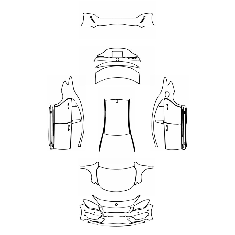 Pre-Cut PPF Mercedes-Benz CLA Coupe AMG Line 2013 - PPF-Kits