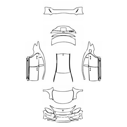 Pre-Cut PPF Mercedes-Benz CLA Coupe AMG Line 2016 - PPF-Kits