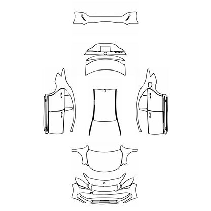 Pre-Cut PPF Mercedes-Benz CLA Coupe AMG Line 2018 - PPF-Kits