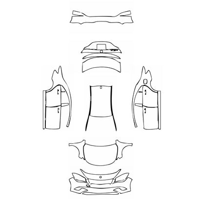 Pre-Cut PPF Mercedes-Benz CLA Coupe Base 2015 - PPF-Kits