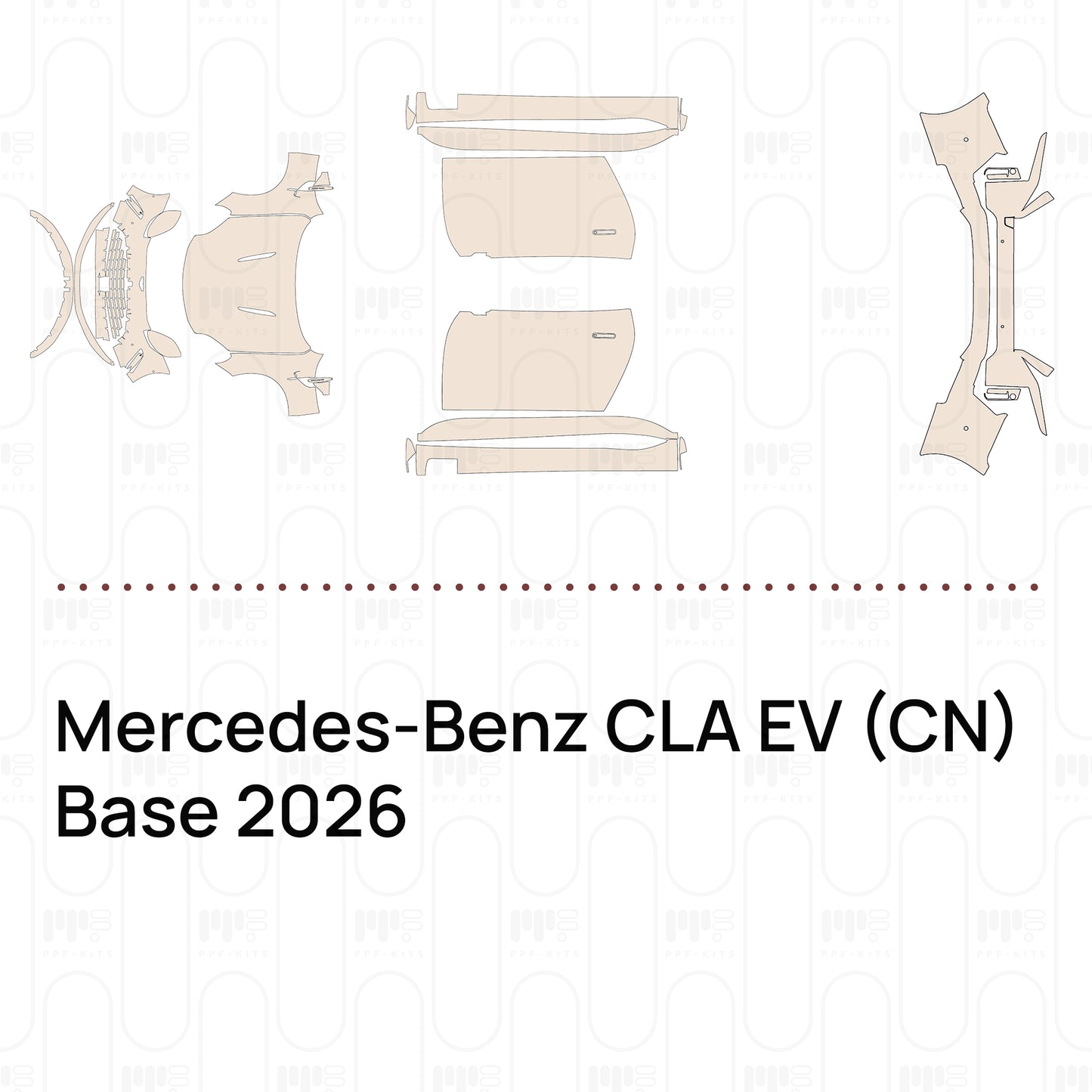 Pre-Cut PPF Mercedes-Benz CLA EV (CN) Base 2026