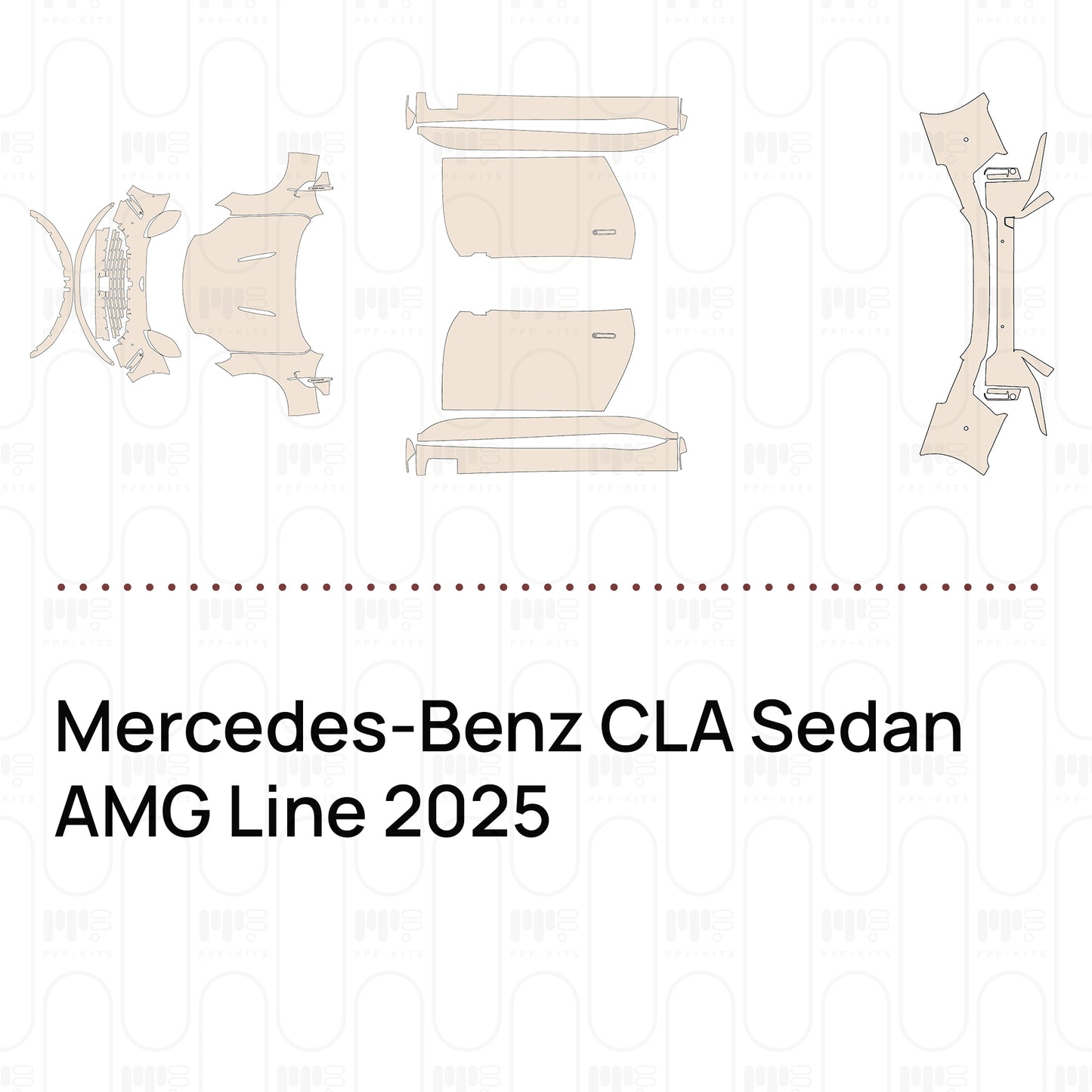 Pre-Cut PPF Mercedes-Benz CLA Sedan AMG Line 2025