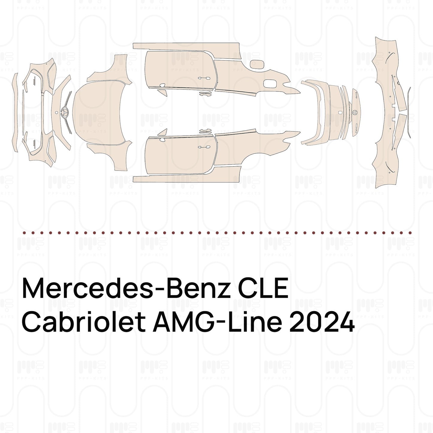 Pre-Cut PPF Mercedes-Benz CLE Cabriolet AMG-Line 2024