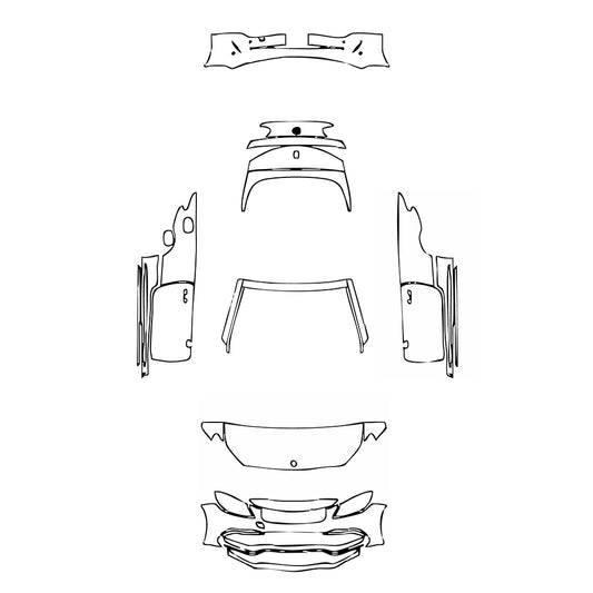 Pre-Cut PPF Mercedes-Benz C Class Cabriolet AMG C63 S 2020 - PPF-Kits