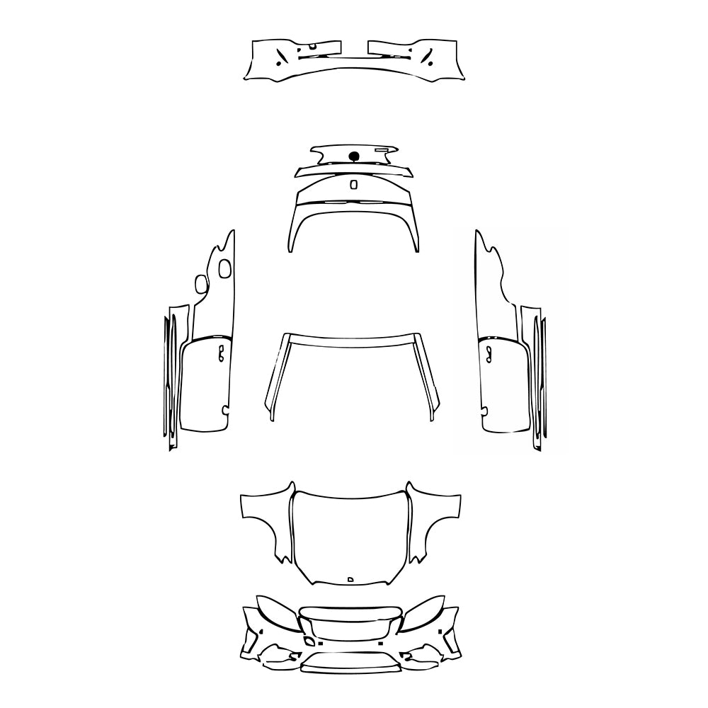 Pre-Cut PPF Mercedes-Benz C Class Cabriolet AMG Line 2019 - PPF-Kits