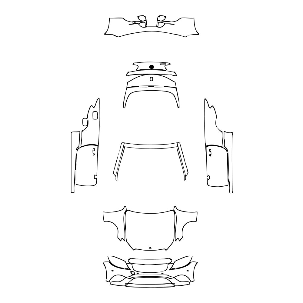 Pre-Cut PPF Mercedes-Benz C Class Cabriolet Base 2020 - PPF-Kits