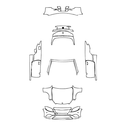 Pre-Cut PPF Mercedes-Benz C Class Cabriolet Base 2020 - PPF-Kits