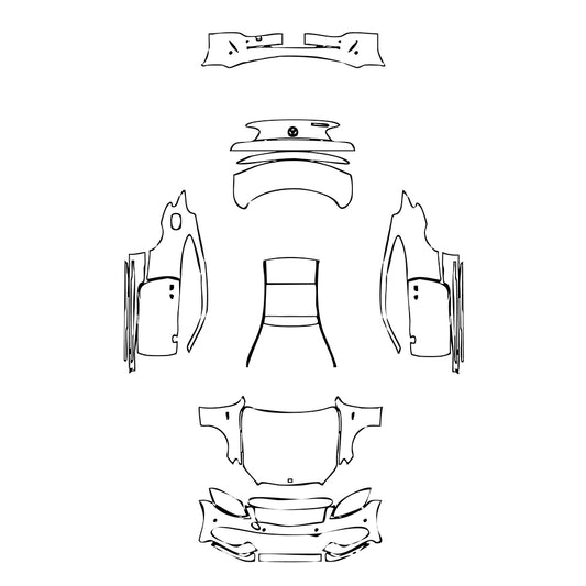 Pre-Cut PPF Mercedes-Benz C Class Coupe AMG C43 2017 - PPF-Kits