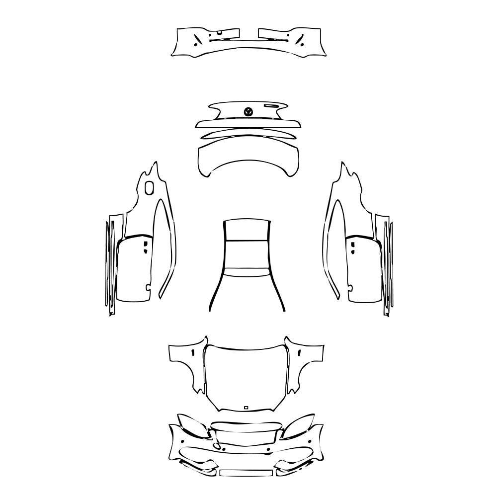 Pre-Cut PPF Mercedes-Benz C Class Coupe AMG C43 2018 - PPF-Kits