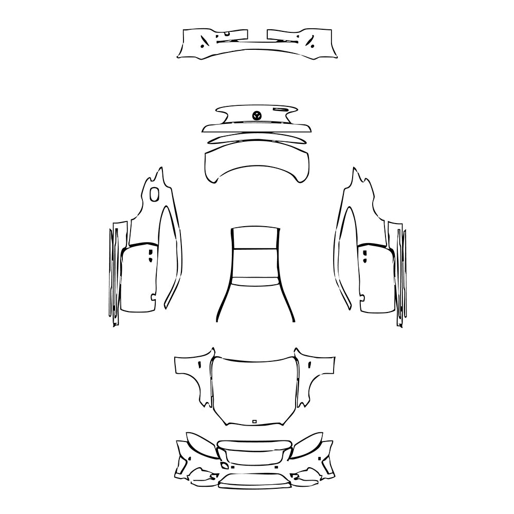 Pre-Cut PPF Mercedes-Benz C Class Coupe AMG C43 2020 - PPF-Kits