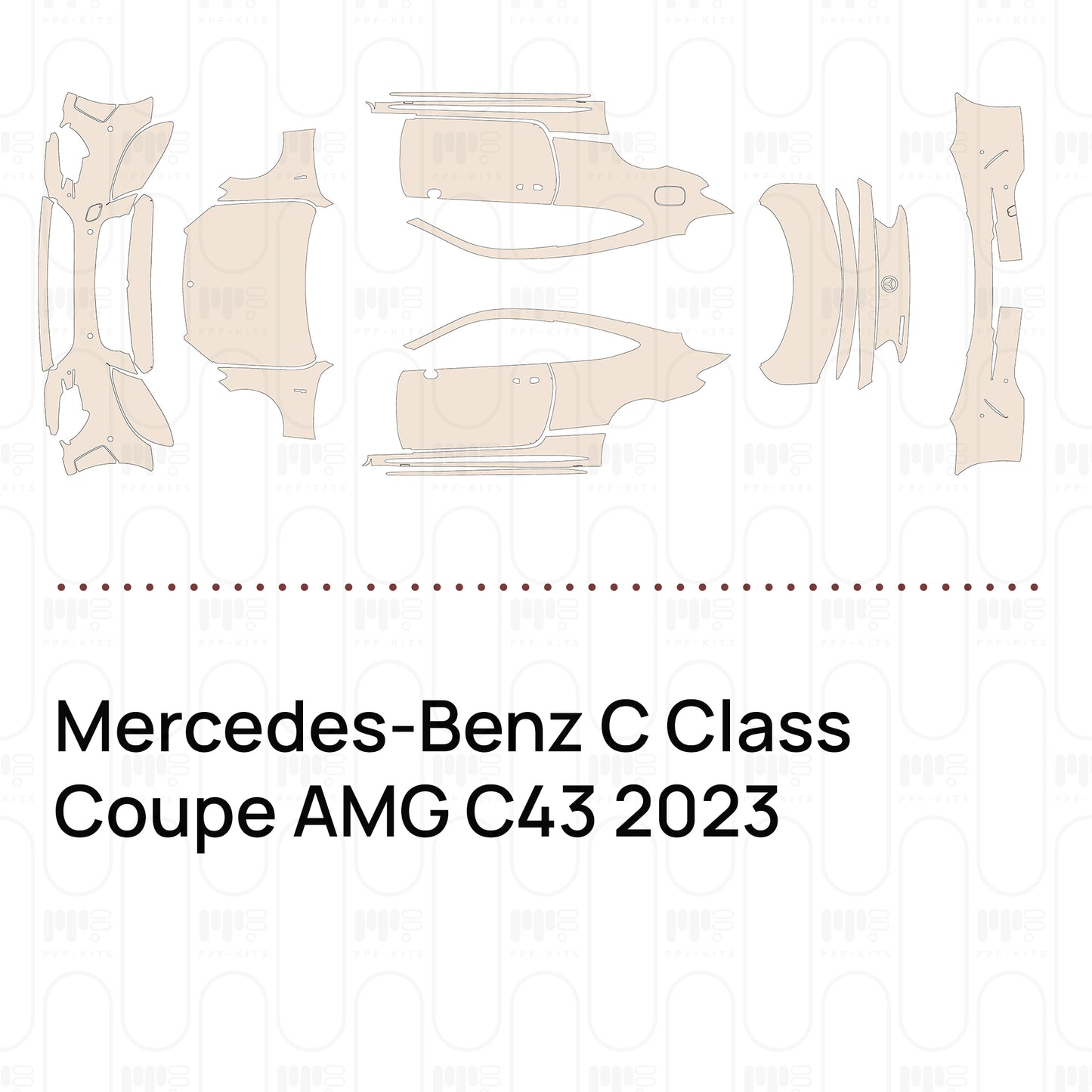 Pre-Cut PPF Mercedes-Benz C Class Coupe AMG C43 2023
