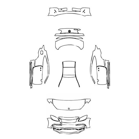 Pre-Cut PPF Mercedes-Benz C Class Coupe AMG C63 2019 - PPF-Kits