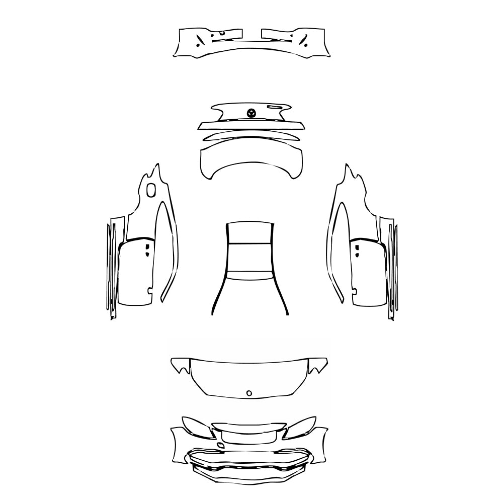 Pre-Cut PPF Mercedes-Benz C Class Coupe AMG C63 2020 - PPF-Kits