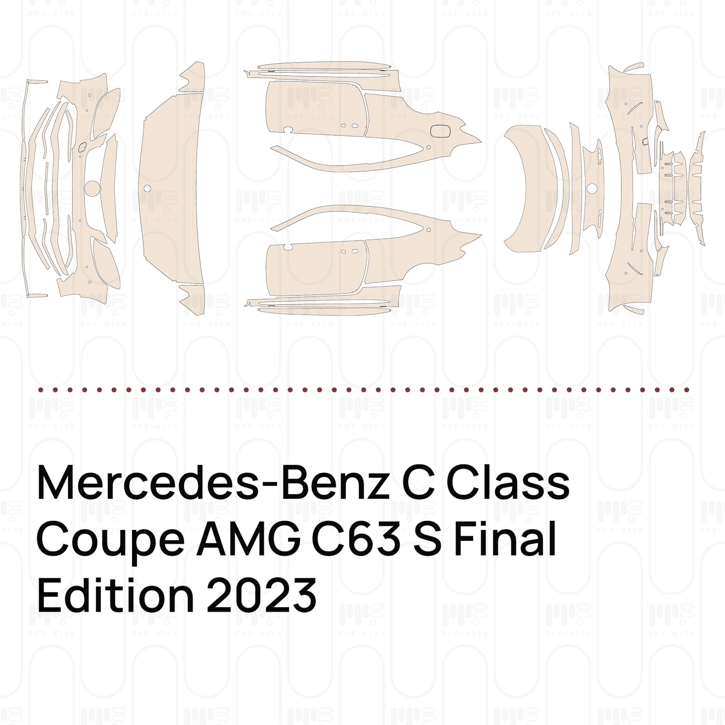 Pre-Cut PPF Mercedes-Benz C Class Coupe AMG C63 S Final Edition 2023