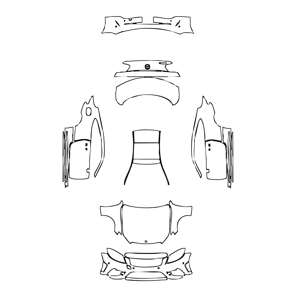 Pre-Cut PPF Mercedes-Benz C Class Coupe AMG Line 2020 - PPF-Kits