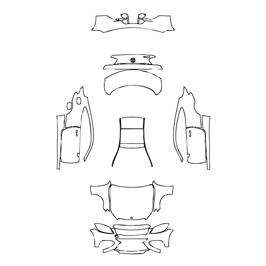 Pre-Cut PPF Mercedes-Benz C Class Coupe Base 2017 - PPF-Kits