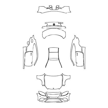 Pre-Cut PPF Mercedes-Benz C Class Coupe Base 2019 - PPF-Kits