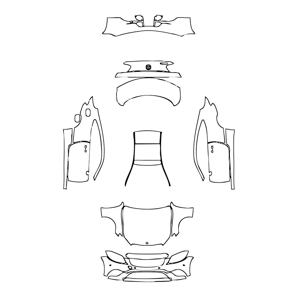 Pre-Cut PPF Mercedes-Benz C Class Coupe Base 2021 - PPF-Kits