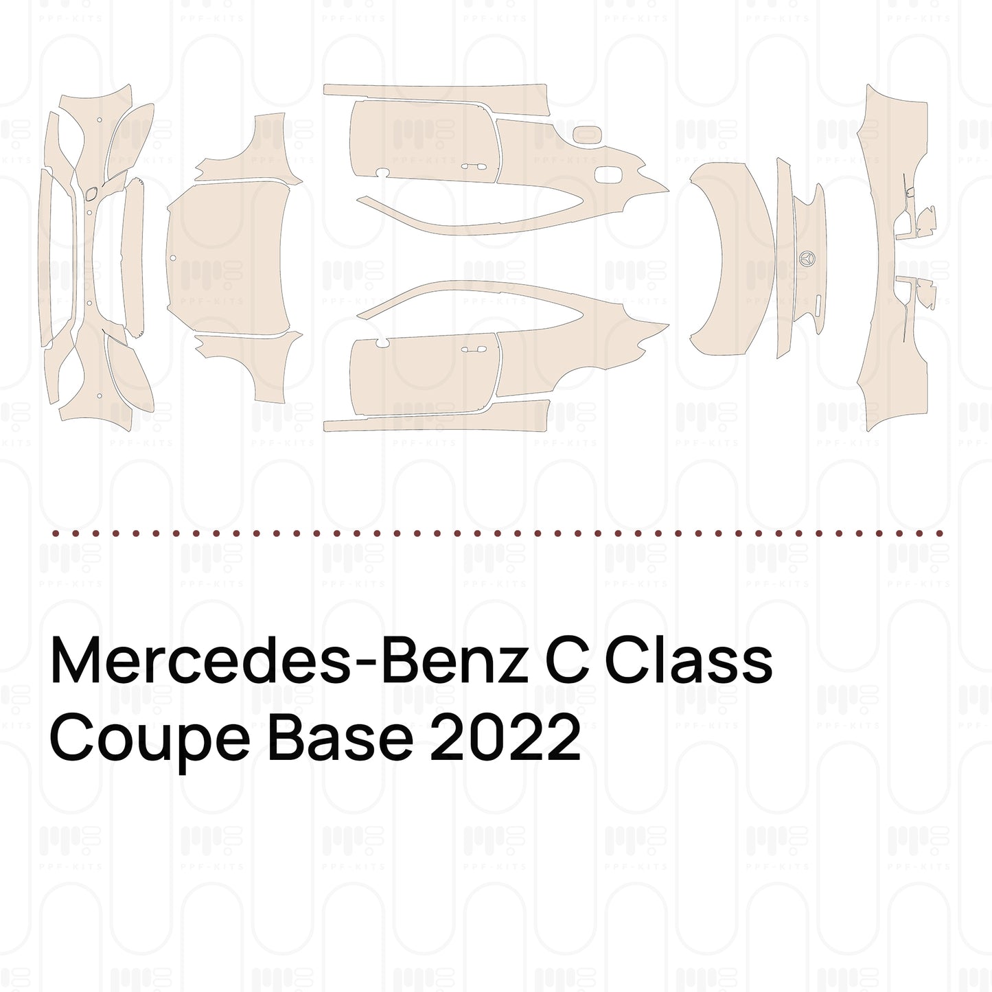 Pre-Cut PPF Mercedes-Benz C Class Coupe Base 2022