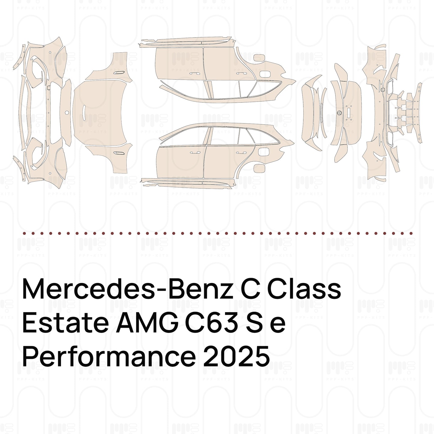 Pre-Cut PPF Mercedes-Benz C Class Estate AMG C63 S e Performance 2025