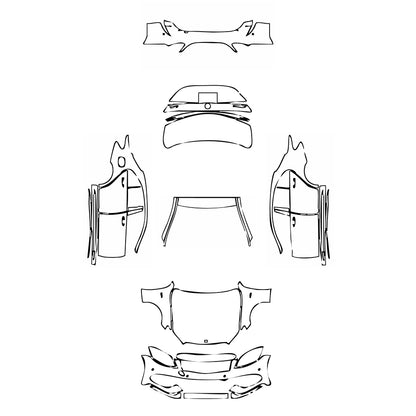 Pre-Cut PPF Mercedes-Benz C Class Sedan AMG C43 2016 - PPF-Kits
