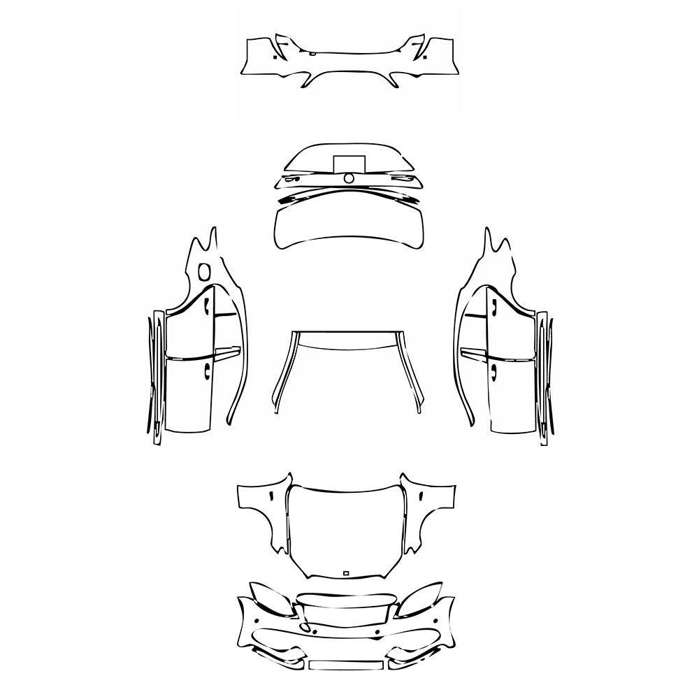 Pre-Cut PPF Mercedes-Benz C Class Sedan AMG C43 2017 - PPF-Kits