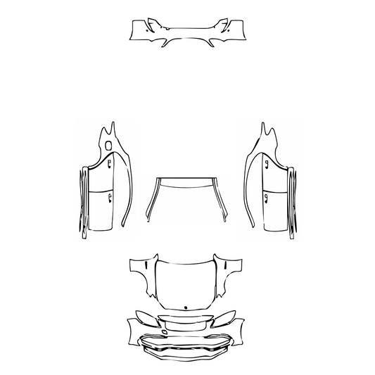 Pre-Cut PPF Mercedes-Benz C Class Sedan AMG C63 S 2019 - PPF-Kits