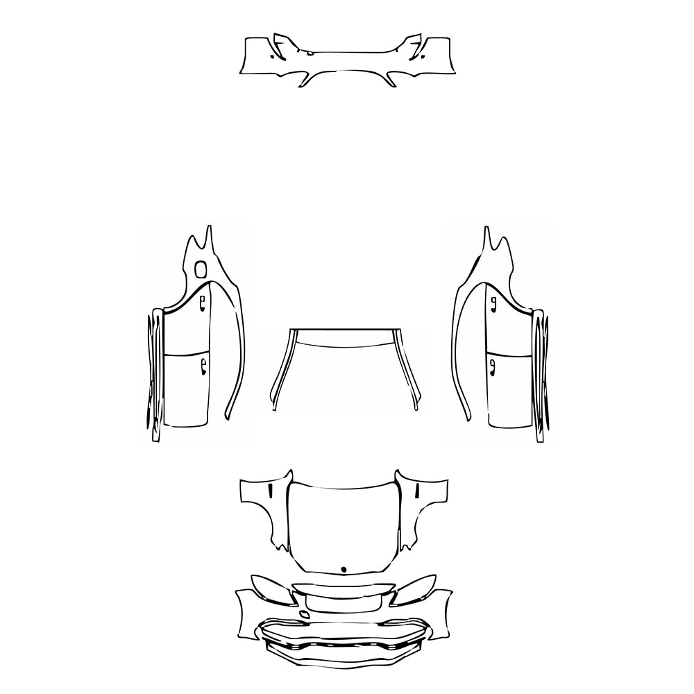 Pre-Cut PPF Mercedes-Benz C Class Sedan AMG C63 S 2021 - PPF-Kits