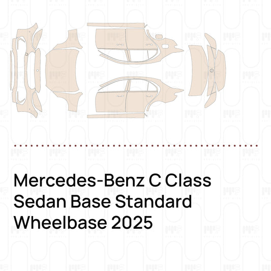 Pre-Cut PPF Mercedes-Benz C Class Sedan Base Standard Wheelbase 2025