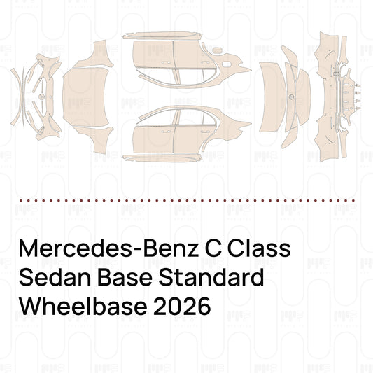 Pre-Cut PPF Mercedes-Benz C Class Sedan Base Standard Wheelbase 2026