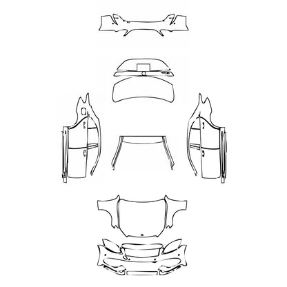 Pre-Cut PPF Mercedes-Benz C Class Sedan Sport Extended Wheelbase 2015 - PPF-Kits